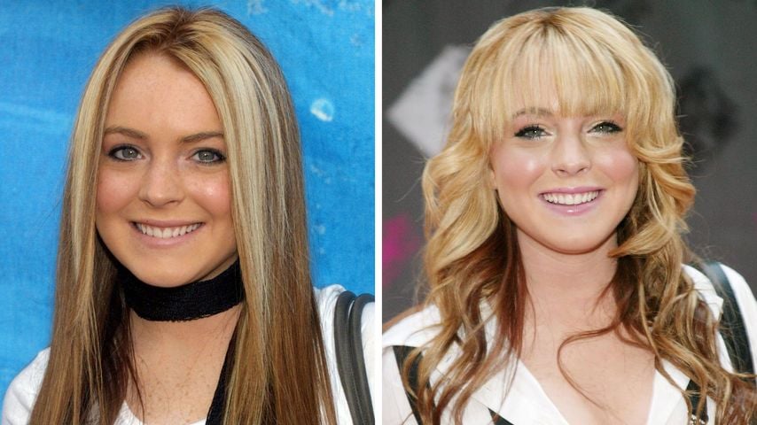 Collage: Lindsay Lohan 2002 und 2003