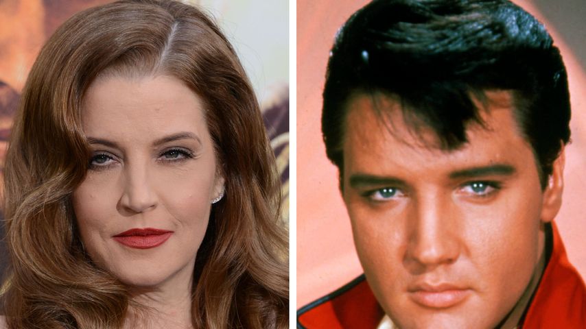 Collage: Lisa Marie Presley und Elvis Presley