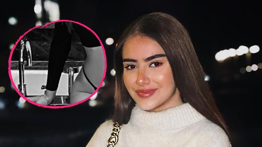 Mehr als nur Musikvideo? Lisa Straube im Tanga in Drakes Bad