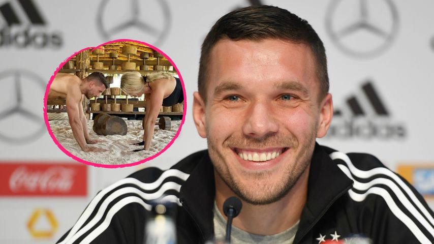 "Power Couple": Lukas und Monika Podolski sporteln zusammen