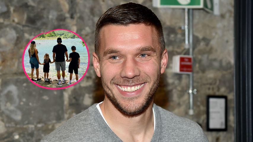 Lukas Podolski postet seltenes Foto mit der ganzen Familie