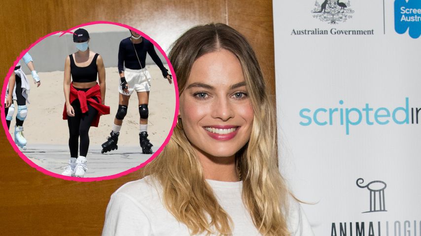 Beim Skaten in Malibu: Margot Robbie macht eine Hammerfigur