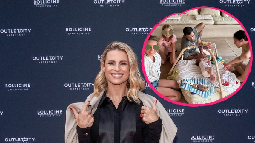 Neu-Oma Michelle Hunziker mit ganzer Familie im Urlaub!