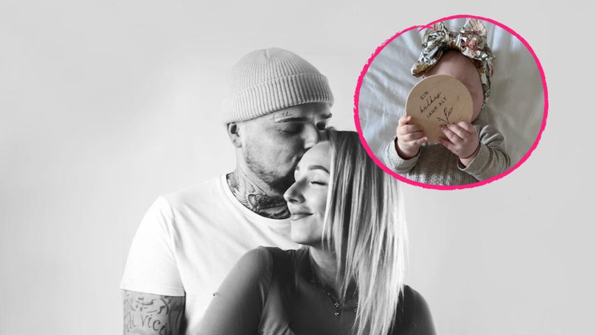 Stolze Eltern: Nik und Jessi Schröder feiern ihr Töchterchen