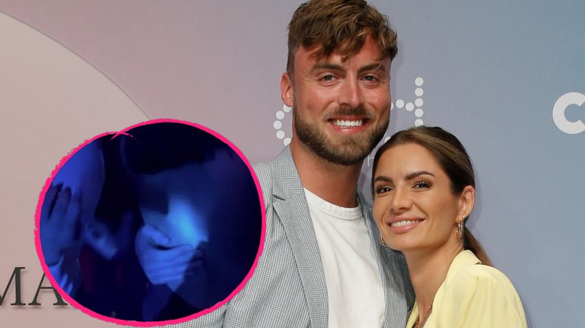 Beim Feiern: Niko Griesert und Michèle kamen sich ganz nah