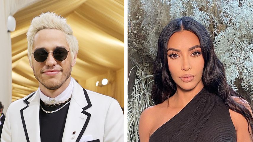 Ist das ein Knutschfleck? Pete Davidson mit Kim K. unterwegs