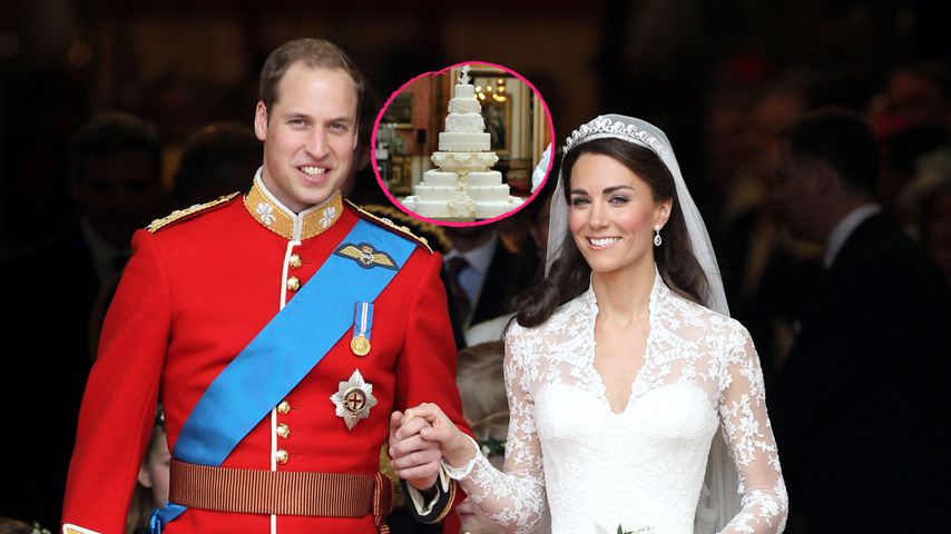 Für William & Kates Hochzeitstorte wurde Palasttür ausgebaut