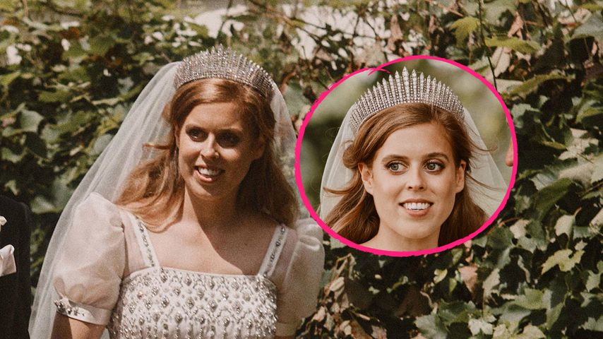 Zur eigenen Trauung: Beatrice trug Hochzeitsdiadem der Queen
