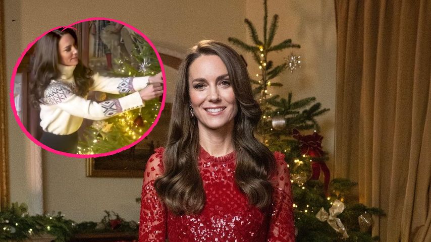 Private Einblicke: Prinzessin Kate schmückt Weihnachtsbaum