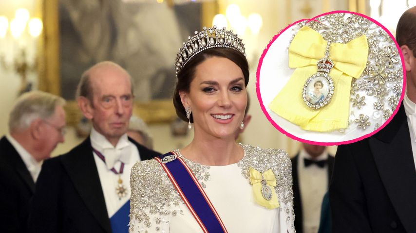 Prinzessin Kate trug Brosche mit Porträt von Queen Elizabeth