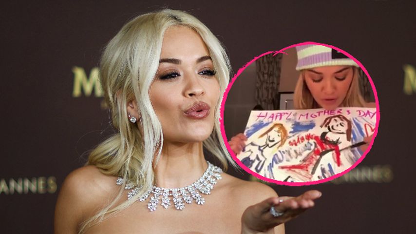 Rita Ora schenkt Mama selbst gemaltes Bild zum Muttertag