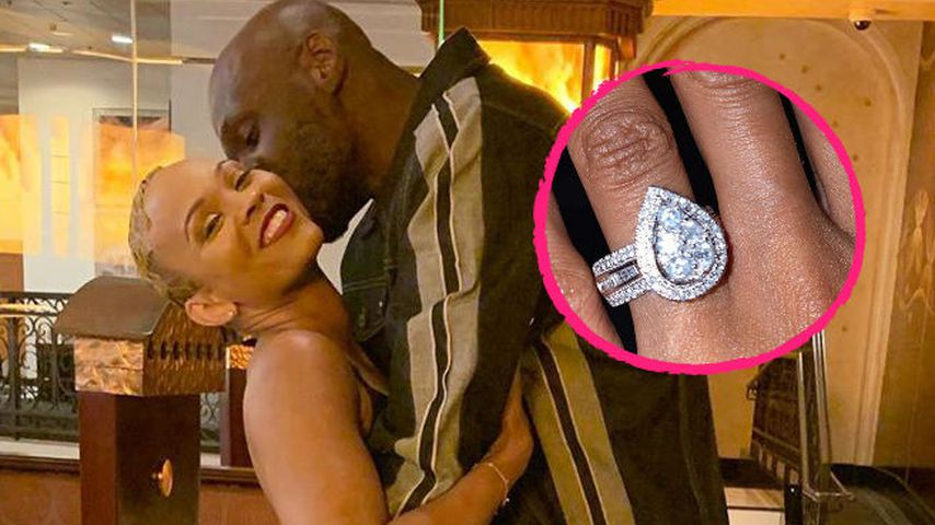 XXL-Klunker: Lamar Odoms Verlobte zeigt stolz ihren Ring!
