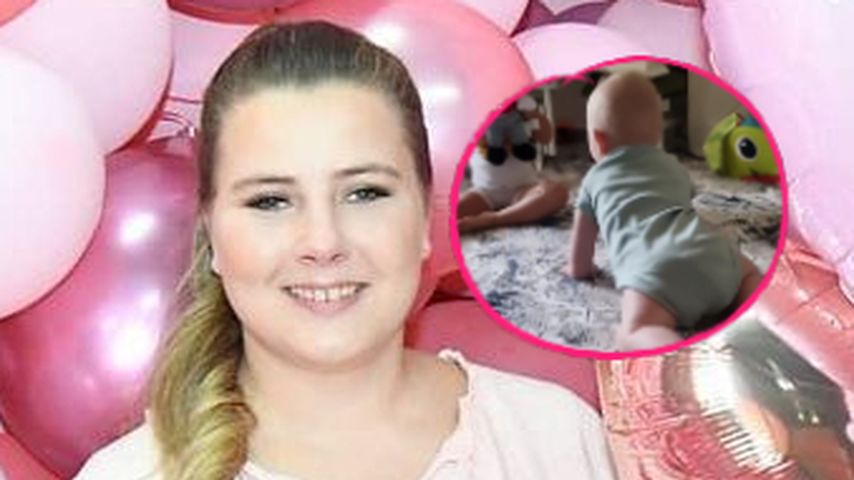 "Wir platzen vor Stolz": Sarafina Wollnys Zwillinge krabbeln