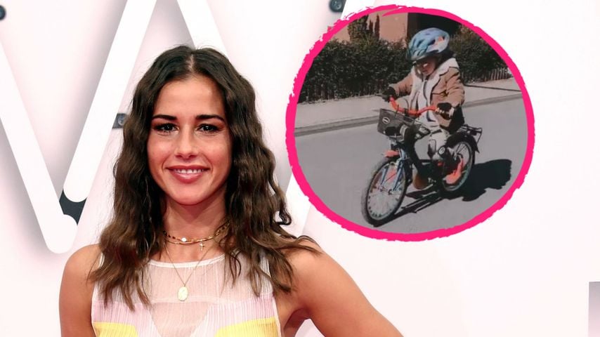 Sarah Lombardi stolz wie Oskar: Sohn Alessio fährt Fahrrad!
