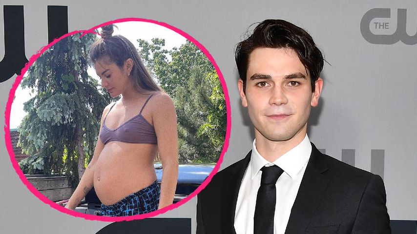 Richtig rund: KJ Apas Freundin zeigt nackten Babybauch!