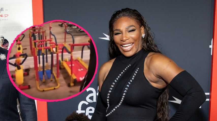 Serena Williams hat im Home-Gym auch Geräte für ihre Tochter