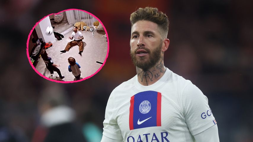Süß: Fußballstar Sergio Ramos übt mit seinen Jungs Kopfbälle