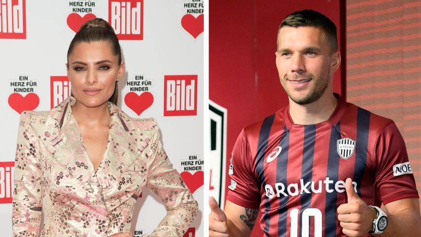Witzig! Sophia Thomalla und Lukas Podolski pranken sich