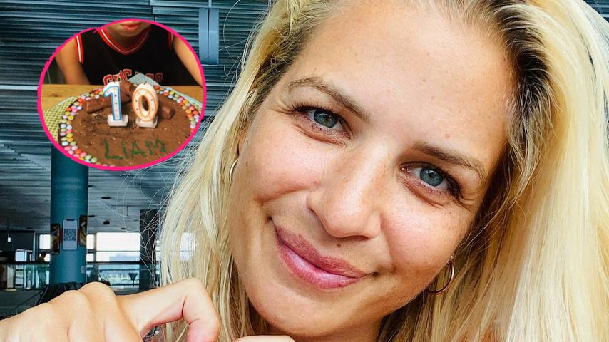 Seltener Einblick: Susan Sideropoulos gratuliert ihrem Sohn