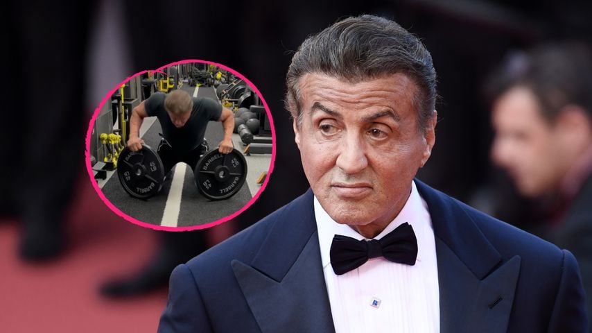 Mit 74 Jahren: Sylvester Stallone stemmt Gewichte im Gym