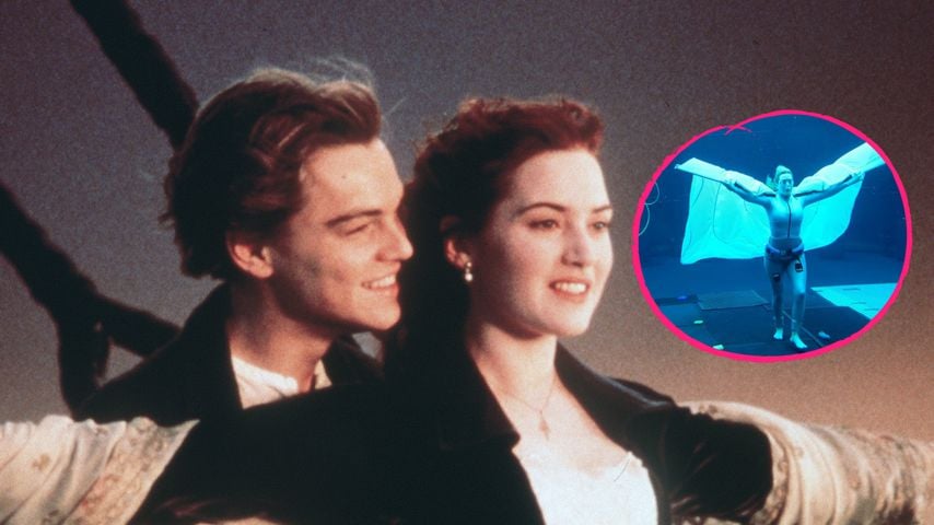Am "Avatar"-Set: Kopiert Kate Winslet ihre "Titanic"-Pose?