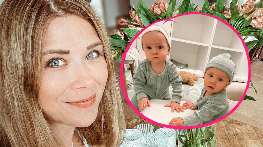 Erste Zähne: So gut entwickeln sich Tanja Szewczenkos Twins