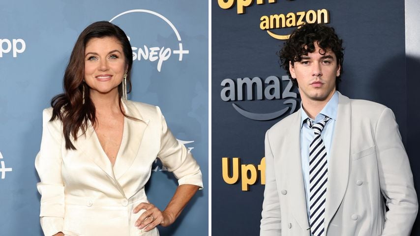 Collage: Tiffani Thiessen und Belmont Cameli