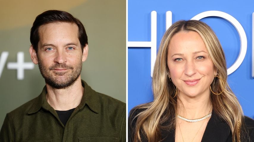 Collage: Tobey Maguire und Jennifer Meyer