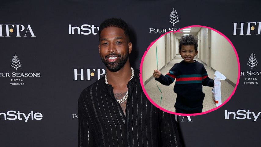 Total selten: Hier zeigt Tristan Thompson seinen Sohn Prince
