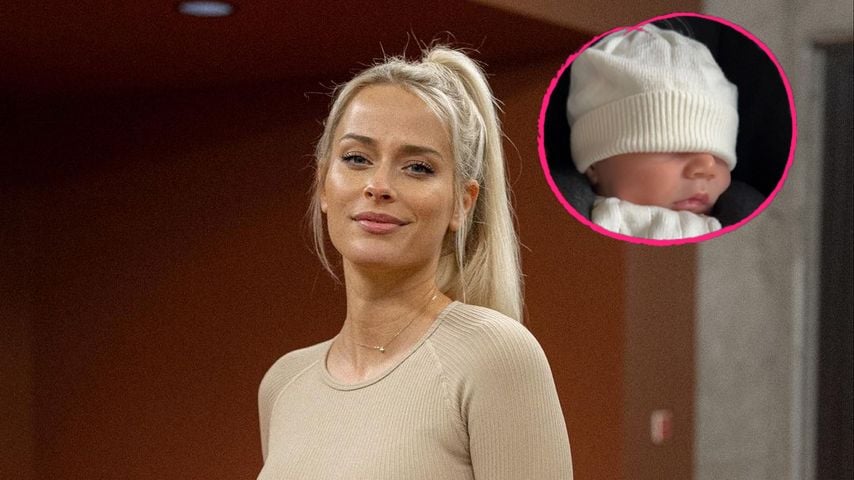 Vanessa Stehler zeigt das Gesicht ihres kleinen Sohnes Tommi