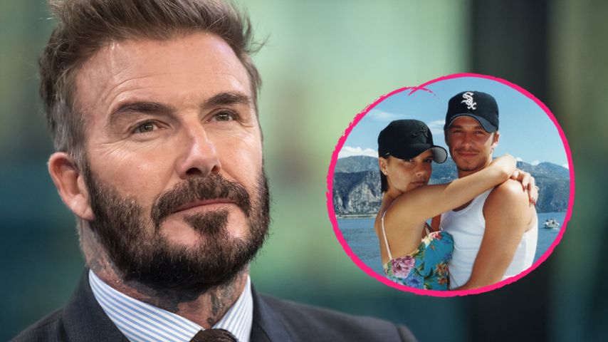 Collage: David Beckham und Victoria Beckham