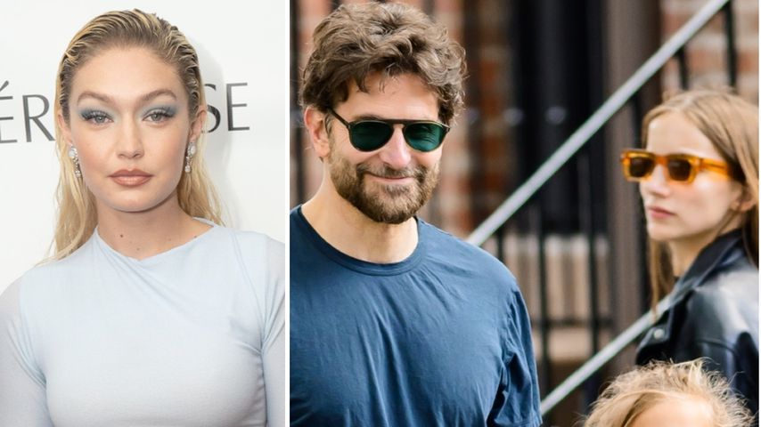 Collage: Gigi Hadid, Bradley Cooper und Lea de Seine Shayk Cooper