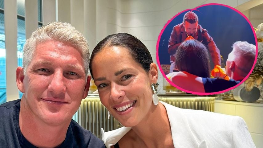Basti Schweinsteiger und Ana genießen Justin-Timberlake-Show
