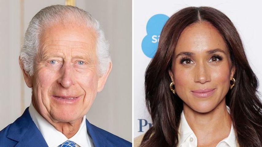 Collage: König Charles und Herzogin Meghan