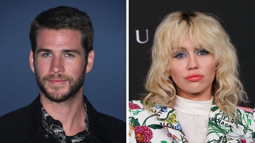 Collage: Liam Hemsworth und Miley Cyrus