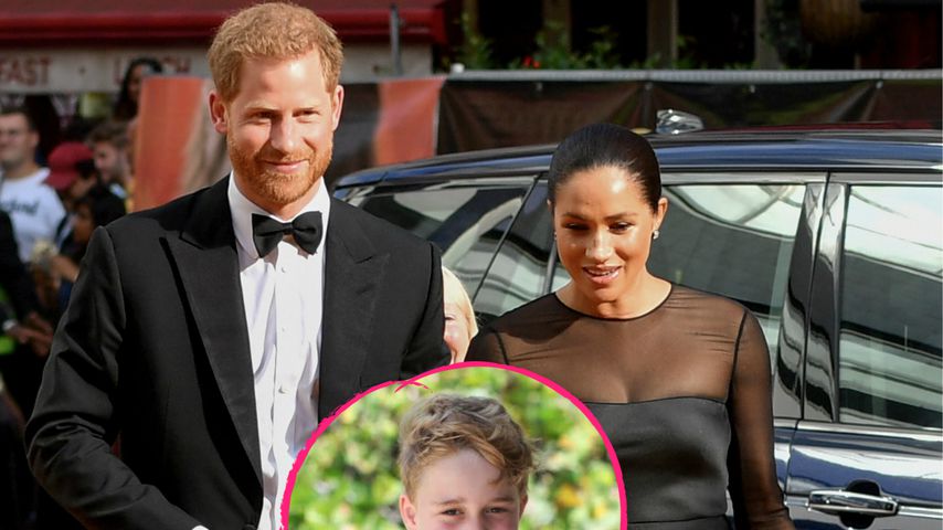 Zu salopp? So gratulieren Harry & Meghan Neffe Prinz George!