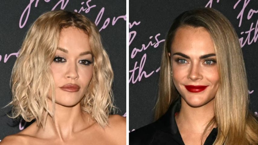 Rita Ora und Cara Delevingne strahlen auf Lagerfeld-Party