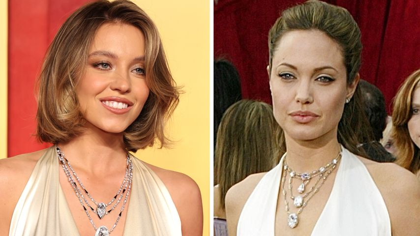 20 Jahre später: Sydney Sweeney trägt Angelina Jolies Kleid