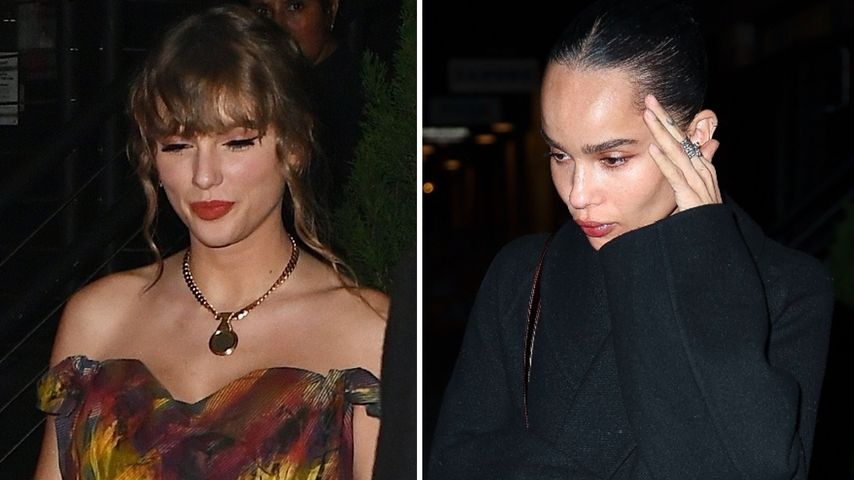 Collage: Taylor Swift und Zoë Kravitz, Hollywood-Stars