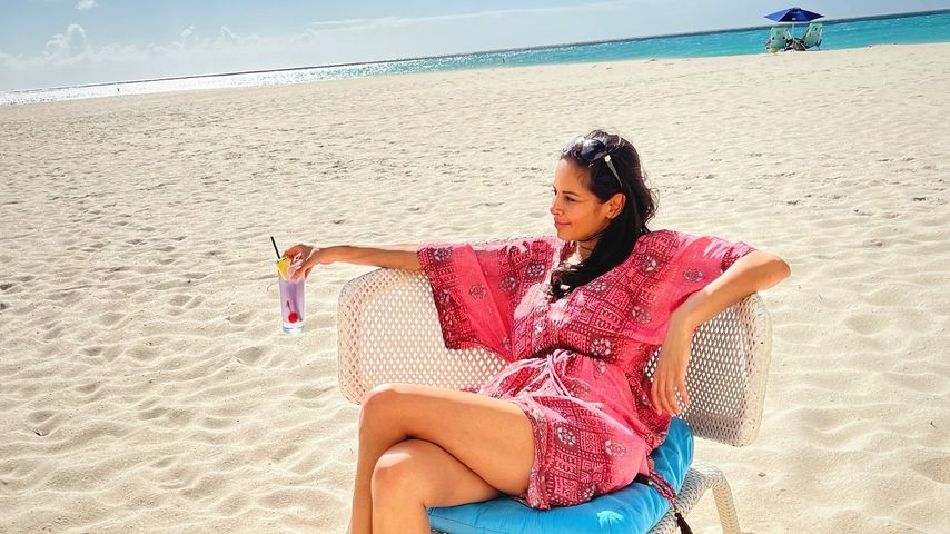 Collien Ulmen-Fernandes im Januar 2024 auf Aruba
