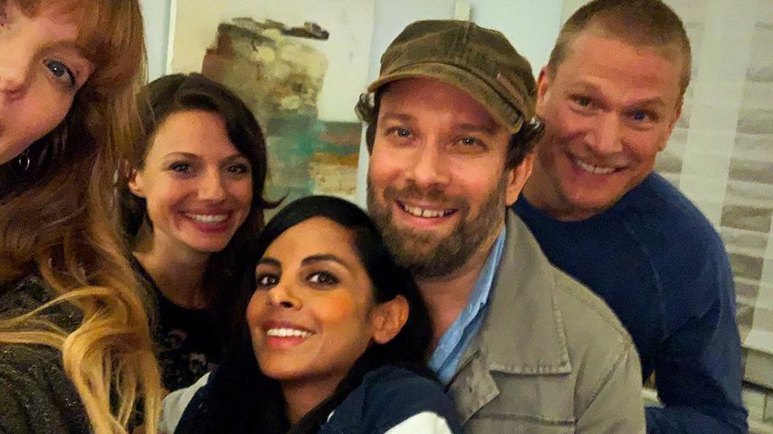 Collien Ulmen-Fernandes und Christian Ulmen am Set der vierten Staffel von Jerks