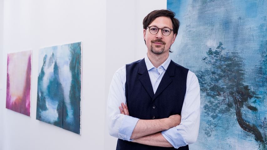Kunstexperte Colmar Schulte-Goltz im Mai 2020 in Rüttenscheid