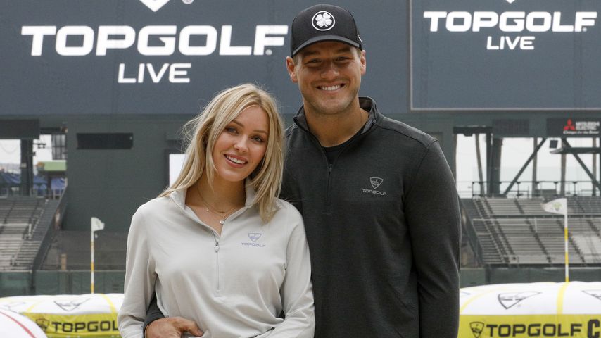 Cassie Randolph und Colton Underwood auf einem Golfplatz in San Francisco im November 2019