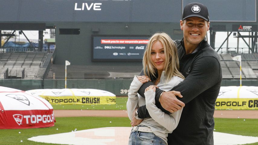 Colton Underwood und Cassie Randolph auf einem Golfplatz in San Francisco im November 2019