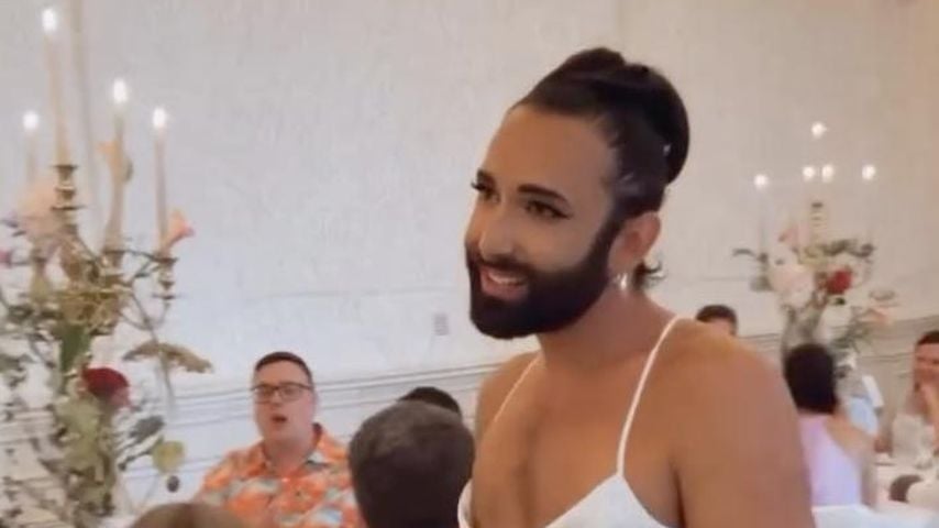 Conchita Wurst im Brautkleid