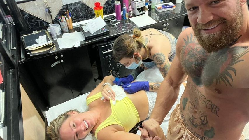 Conor McGregor und seine Frau Dee Devlin, August 2022