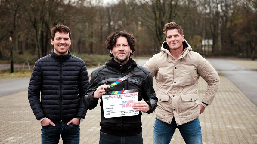 Constantin Lücke, Stefan Franz und Jan Ammann bei "Unter uns"