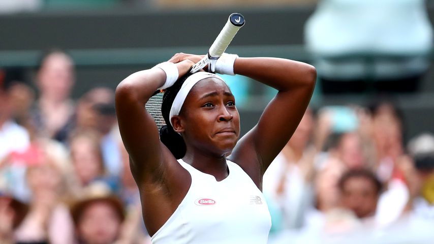Cori Gauff im Juli 2019 in Wimbledon