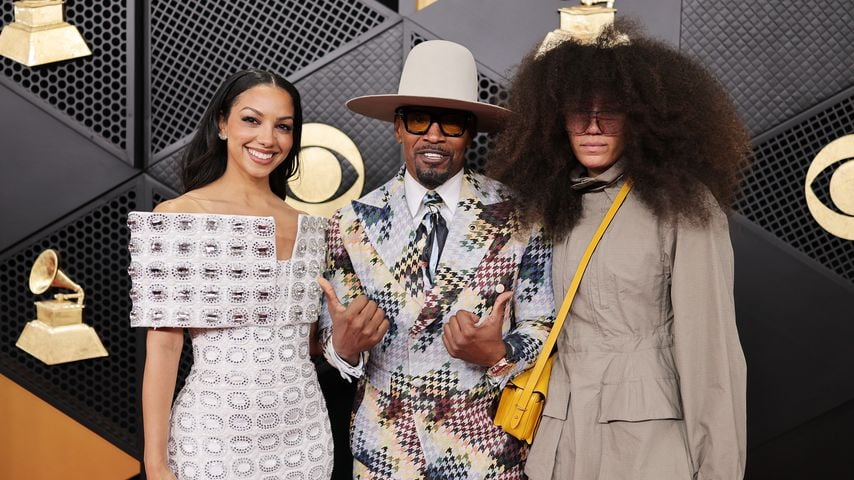 Grammys: Jamie Foxx und Töchter erobern den roten Teppich