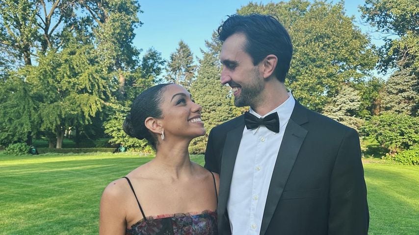 Corinne Foxx und ihr Partner Joe im Oktober 2023